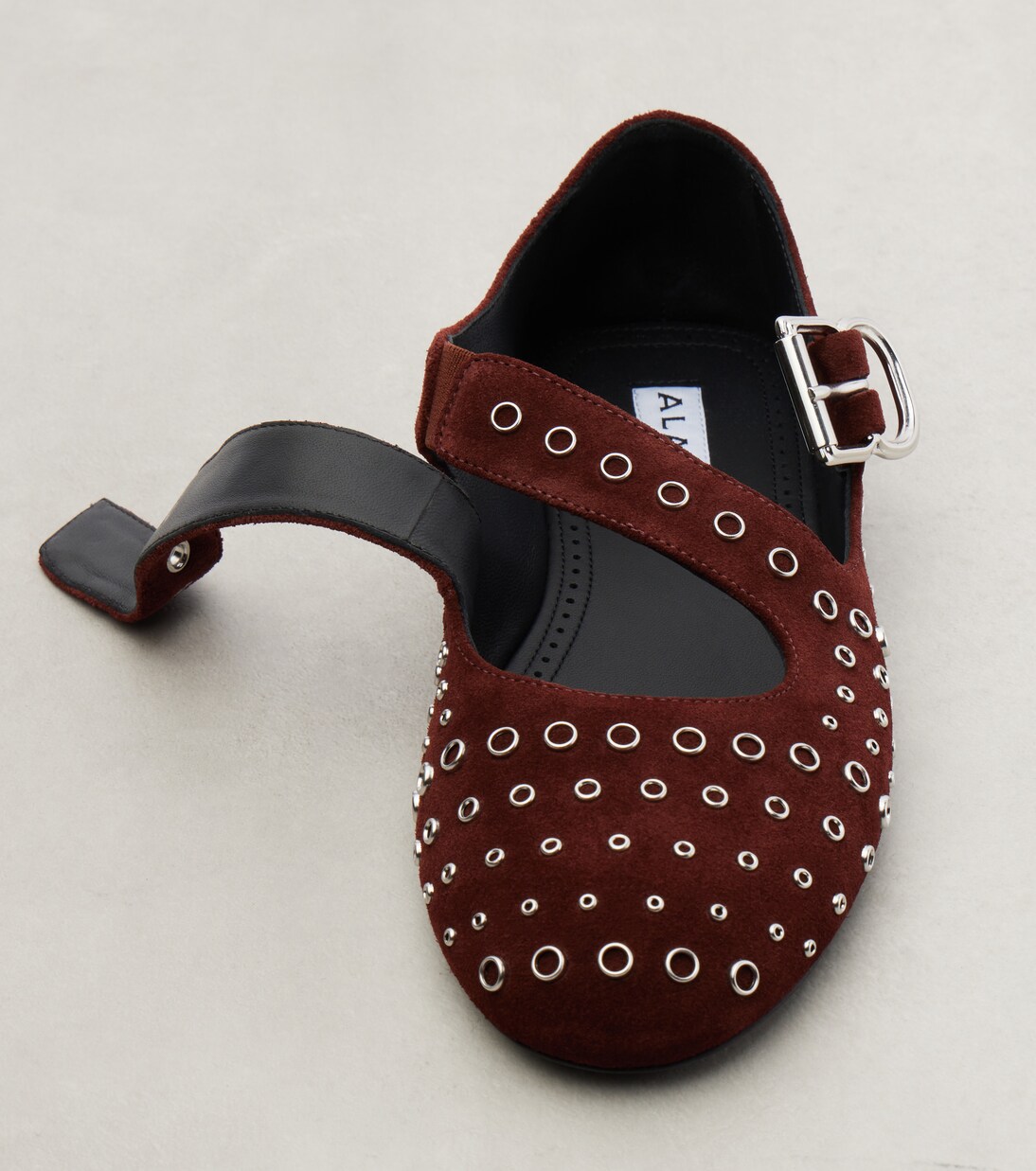 Verzierte Ballerinas aus Veloursleder | Alaïa