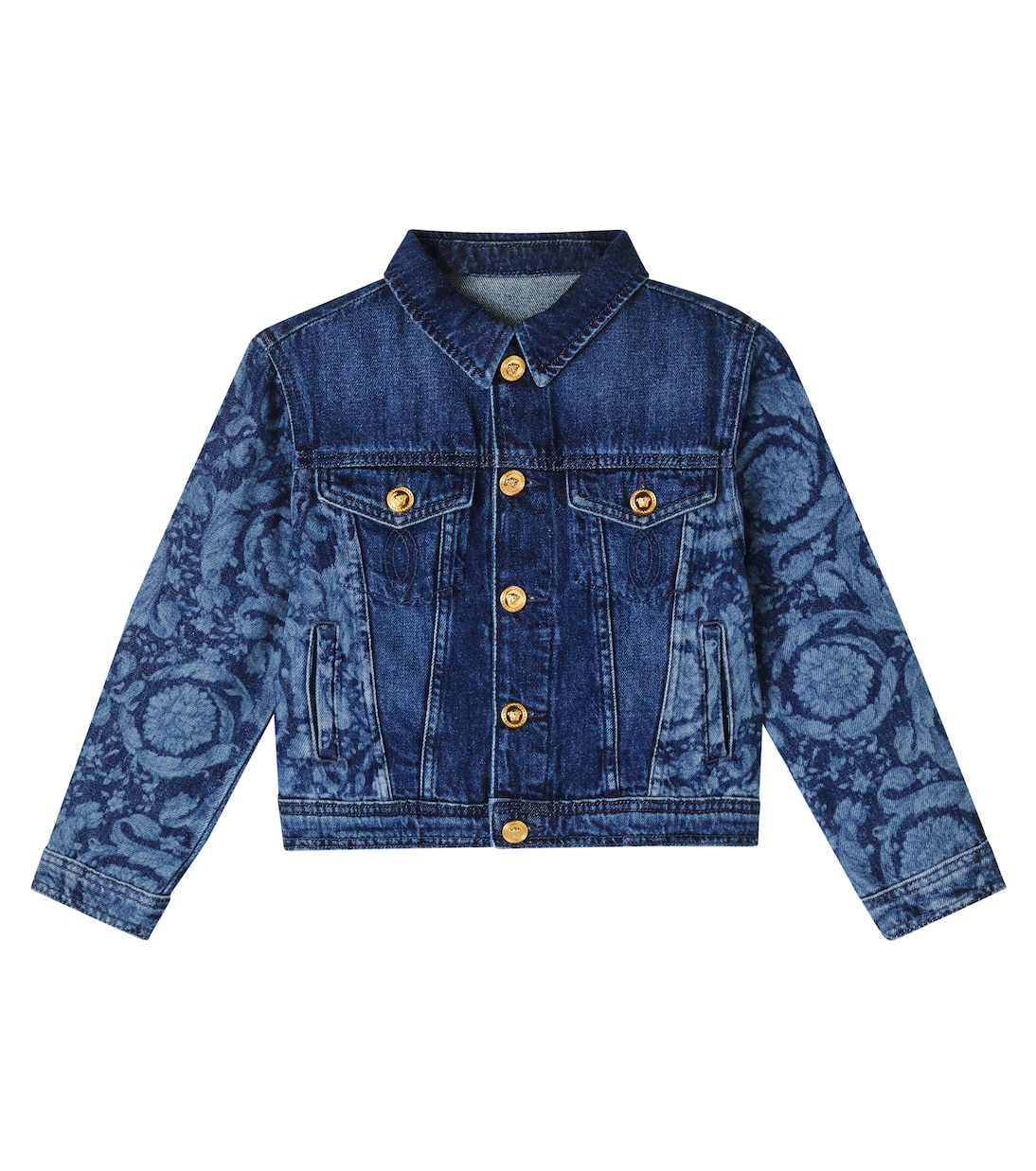Barocco denim jacket | Versace Kids