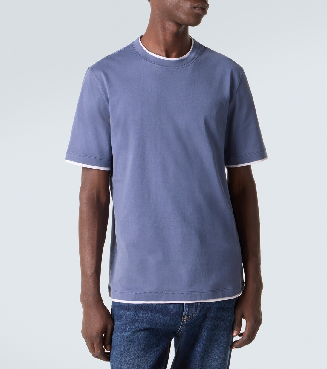 T-shirt in jersey di cotone | Brunello Cucinelli