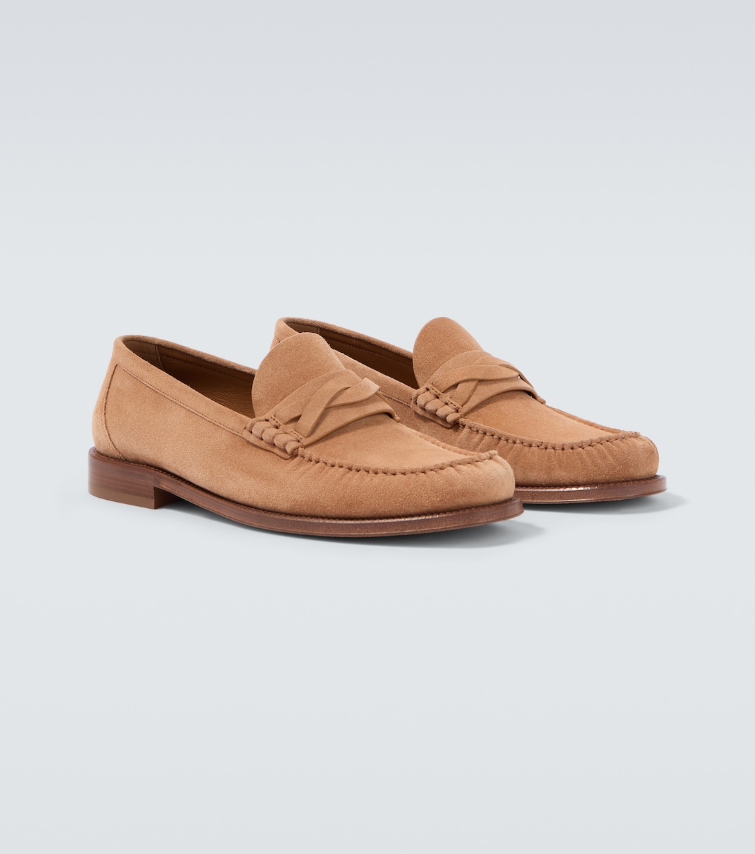 Loafers aus Veloursleder | Brunello Cucinelli