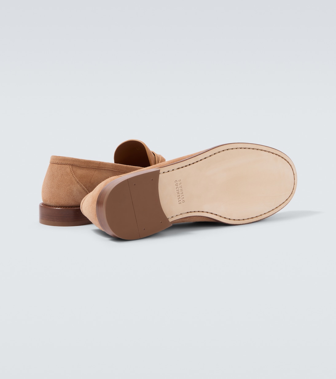 Loafers aus Veloursleder | Brunello Cucinelli