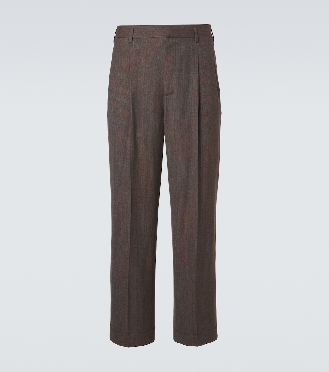 Isaac virgin wool crêpe straight pants | Loro Piana
