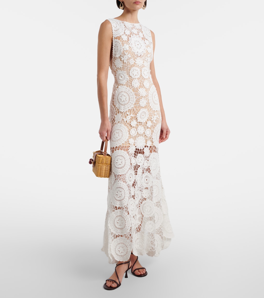 Crochet maxi dress | Self-Portrait