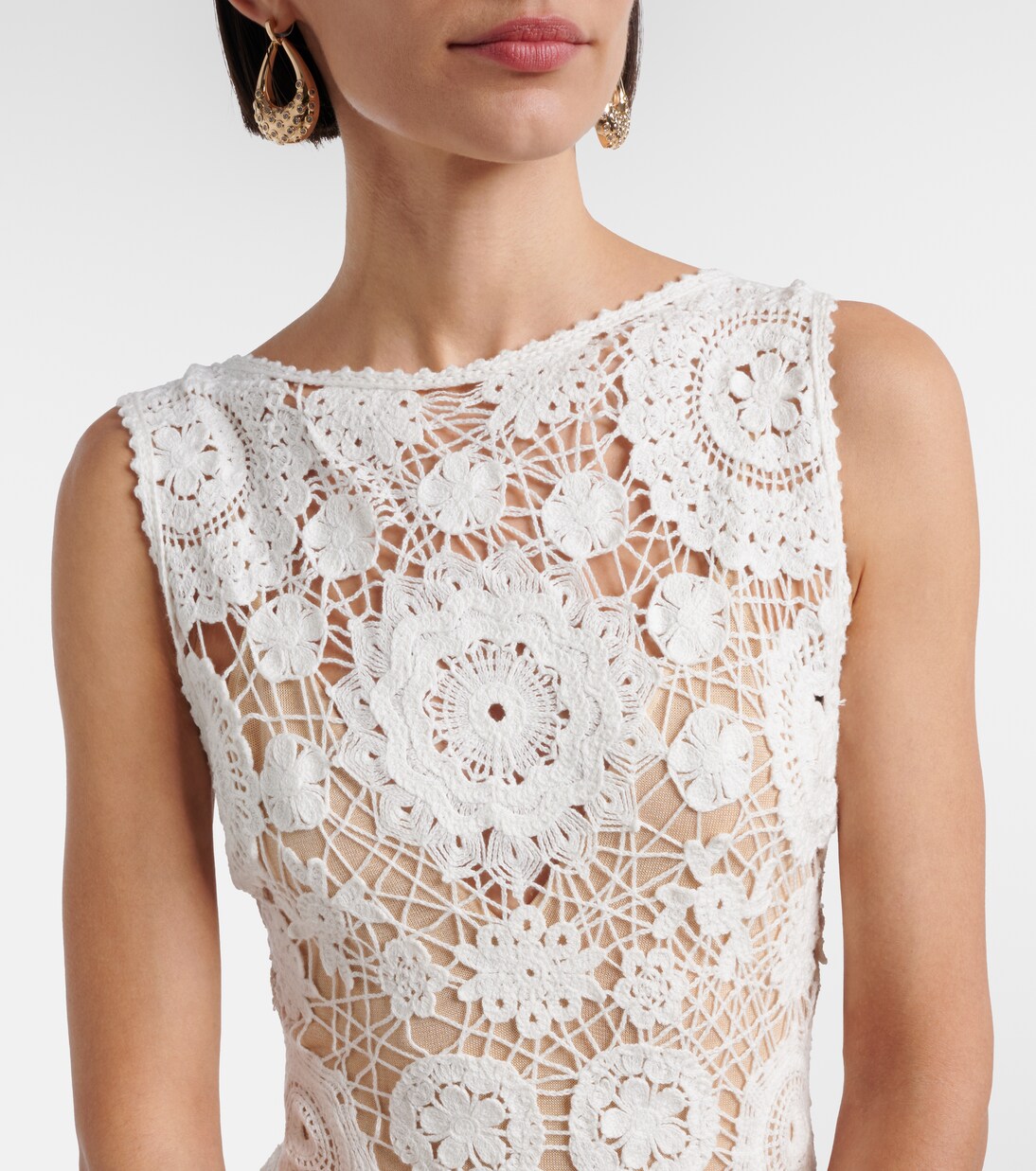 Crochet maxi dress | Self-Portrait