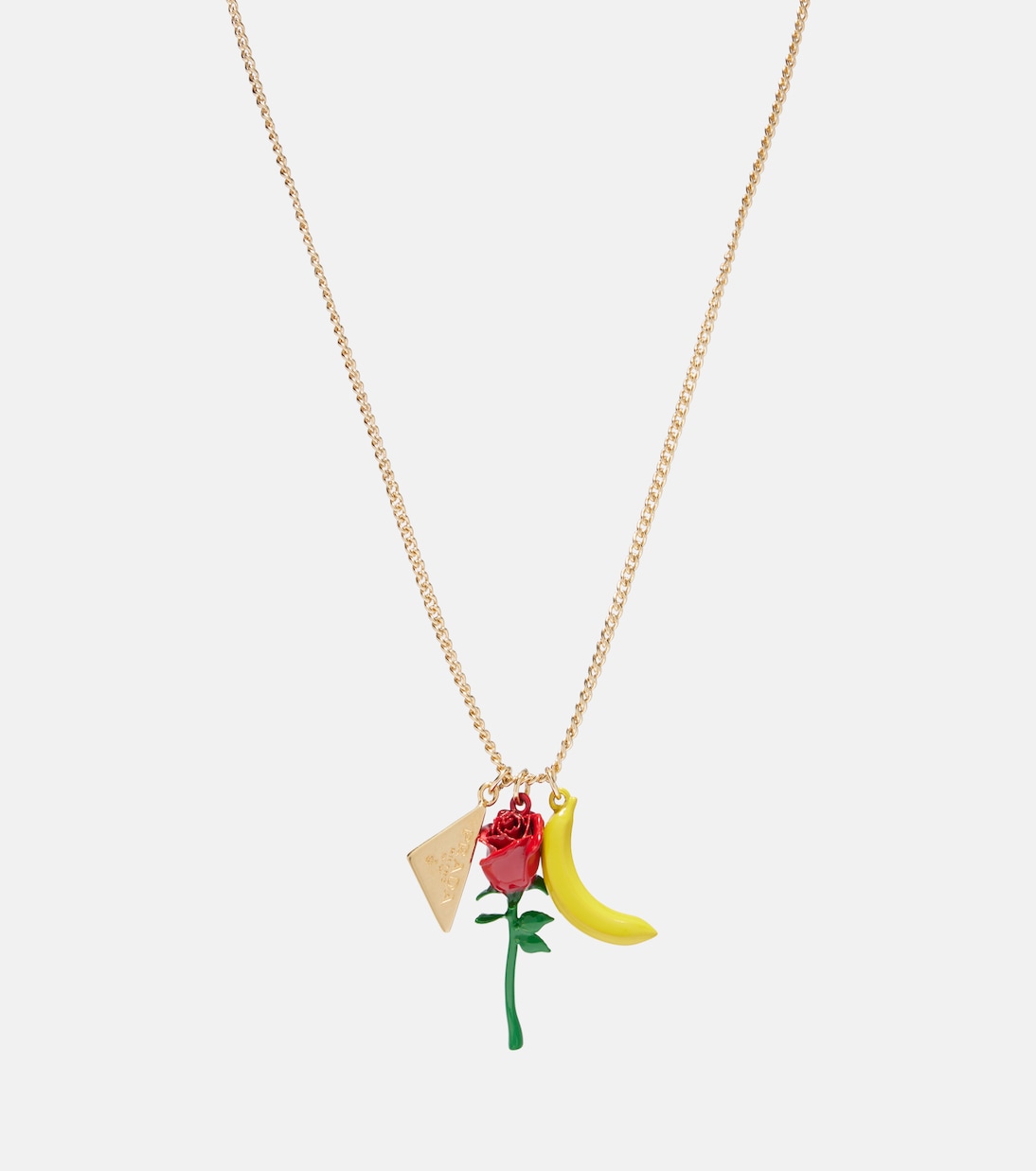 Logo pendant necklace | Prada