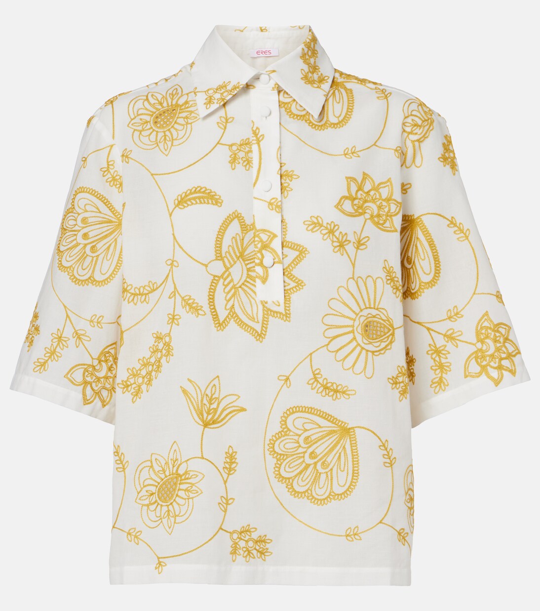 Izana embroidered cotton-blend shirt | Eres