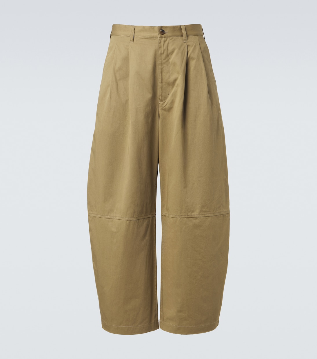 Pantalones chinos barrel de algodón y lino | Comme des Garçons Homme