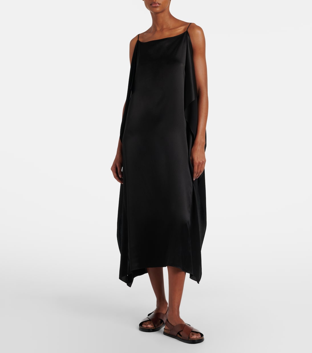 搭扣皮革凉鞋 | The Row