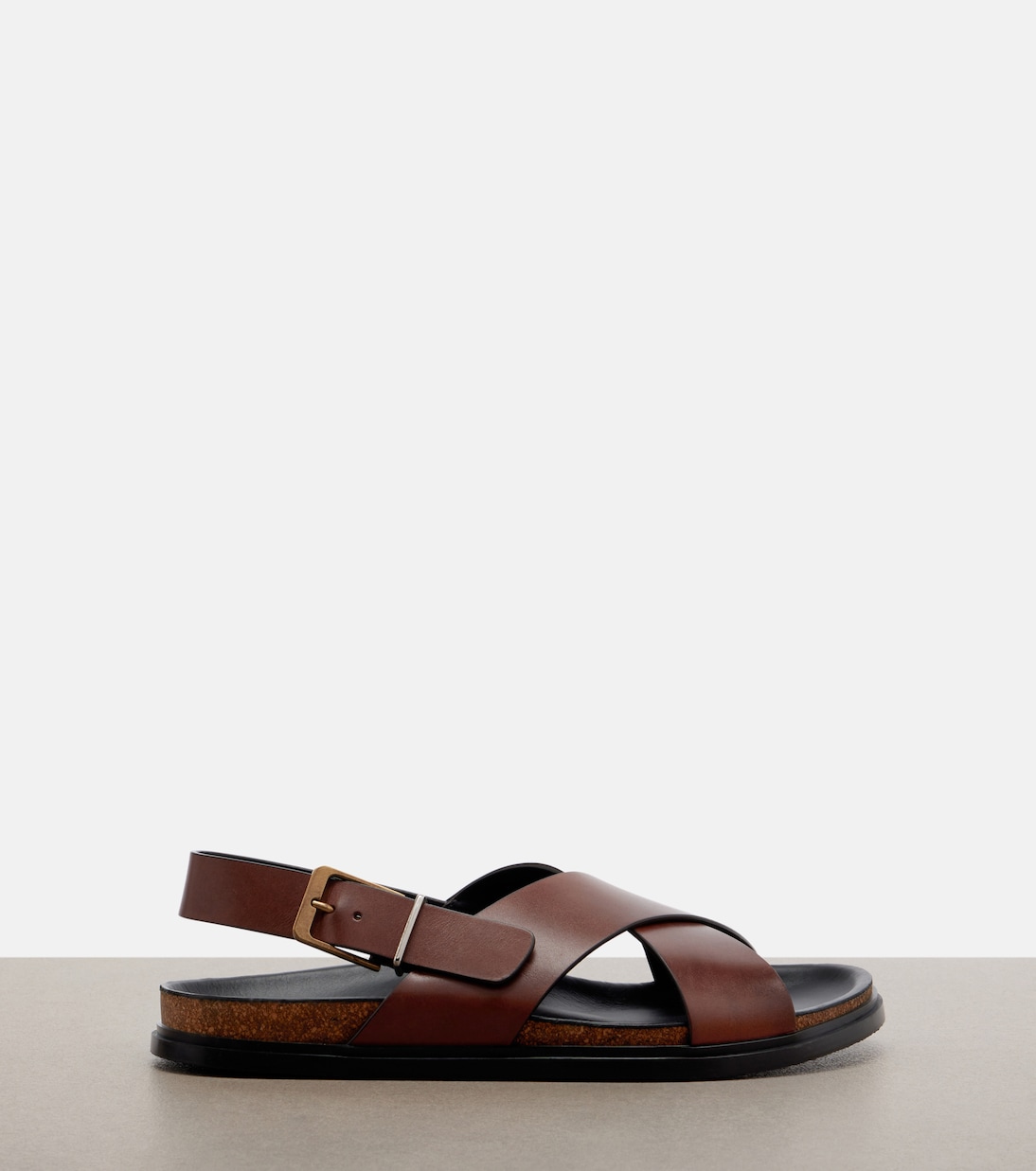 搭扣皮革凉鞋 | The Row