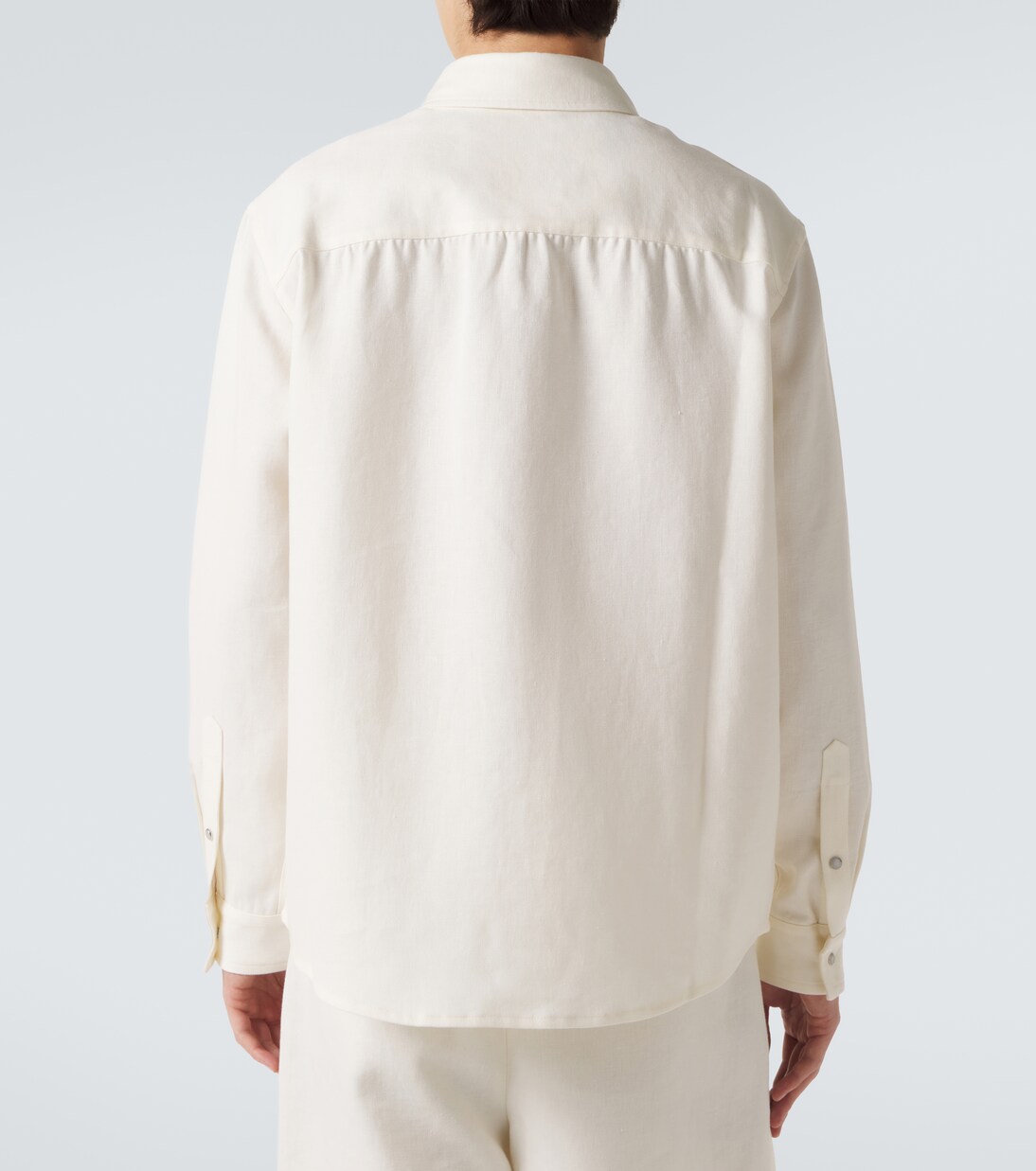 Linen shirt with moonstone | God's True Cashmere