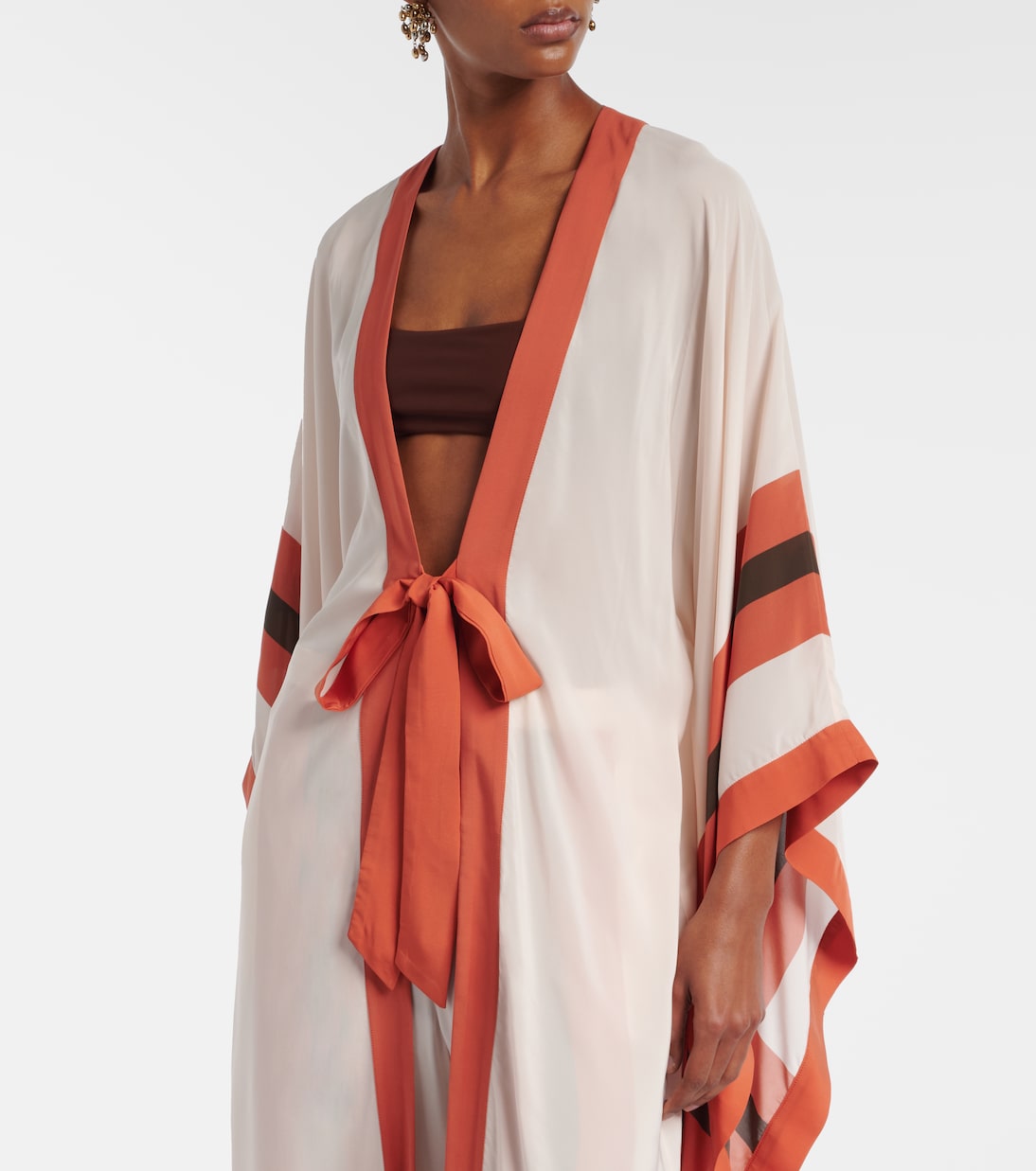 스트라이프 카프탄 | Adriana Degreas