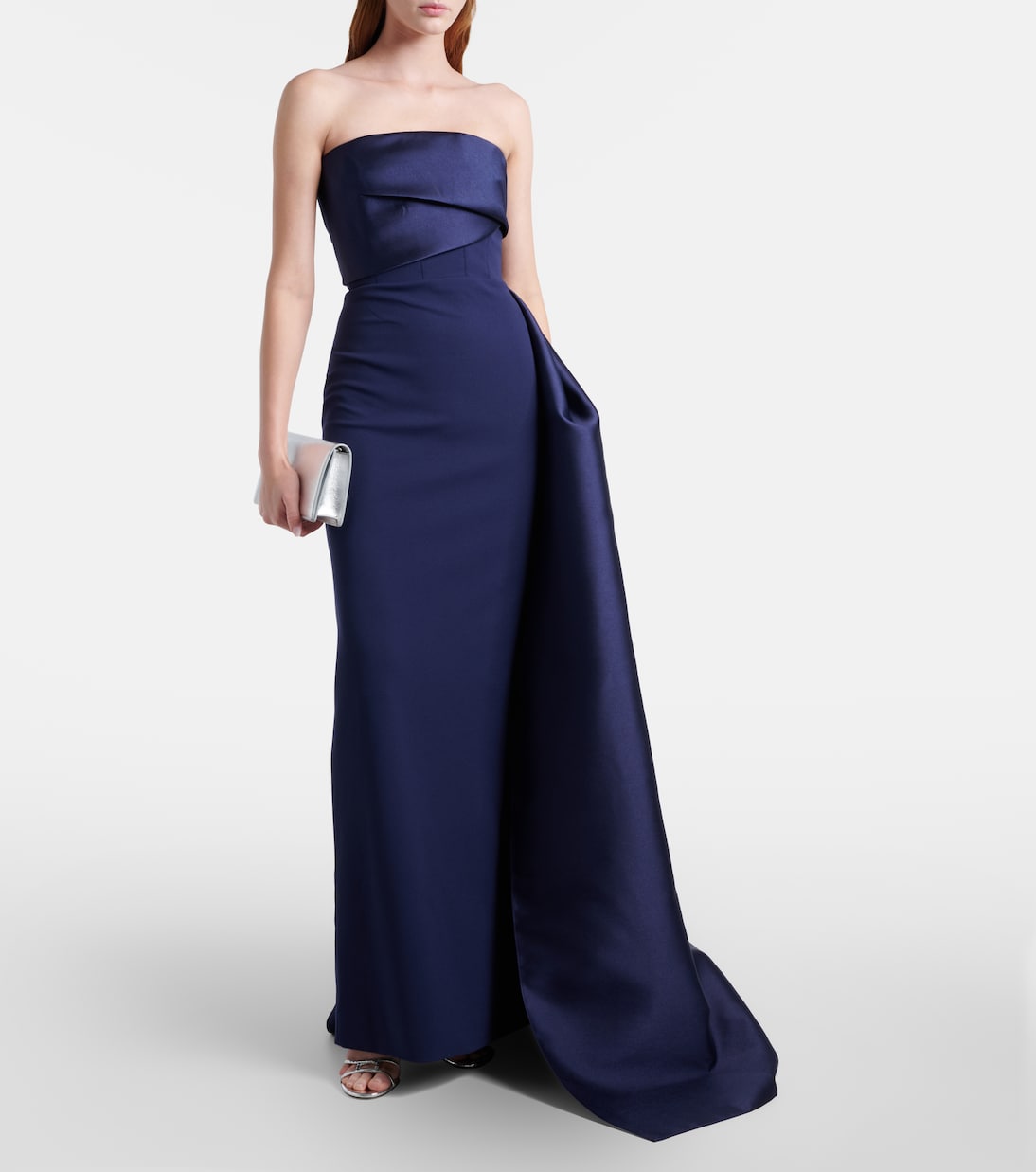 Kinsley draped strapless gown  | Solace London