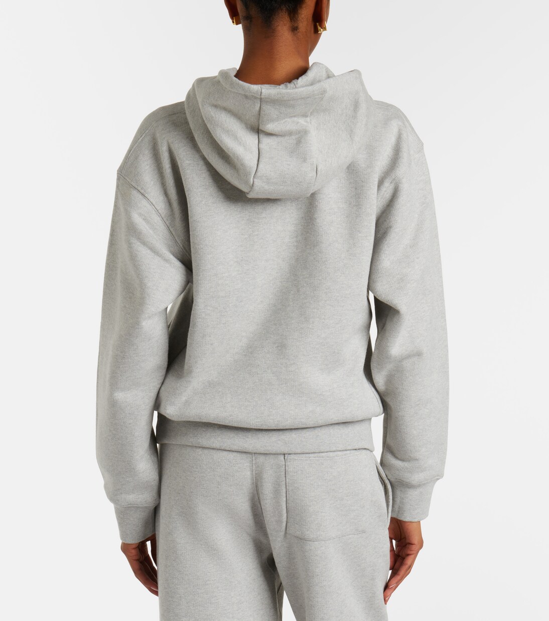 Felpa in jersey di cotone con cappuccio | Victoria Beckham