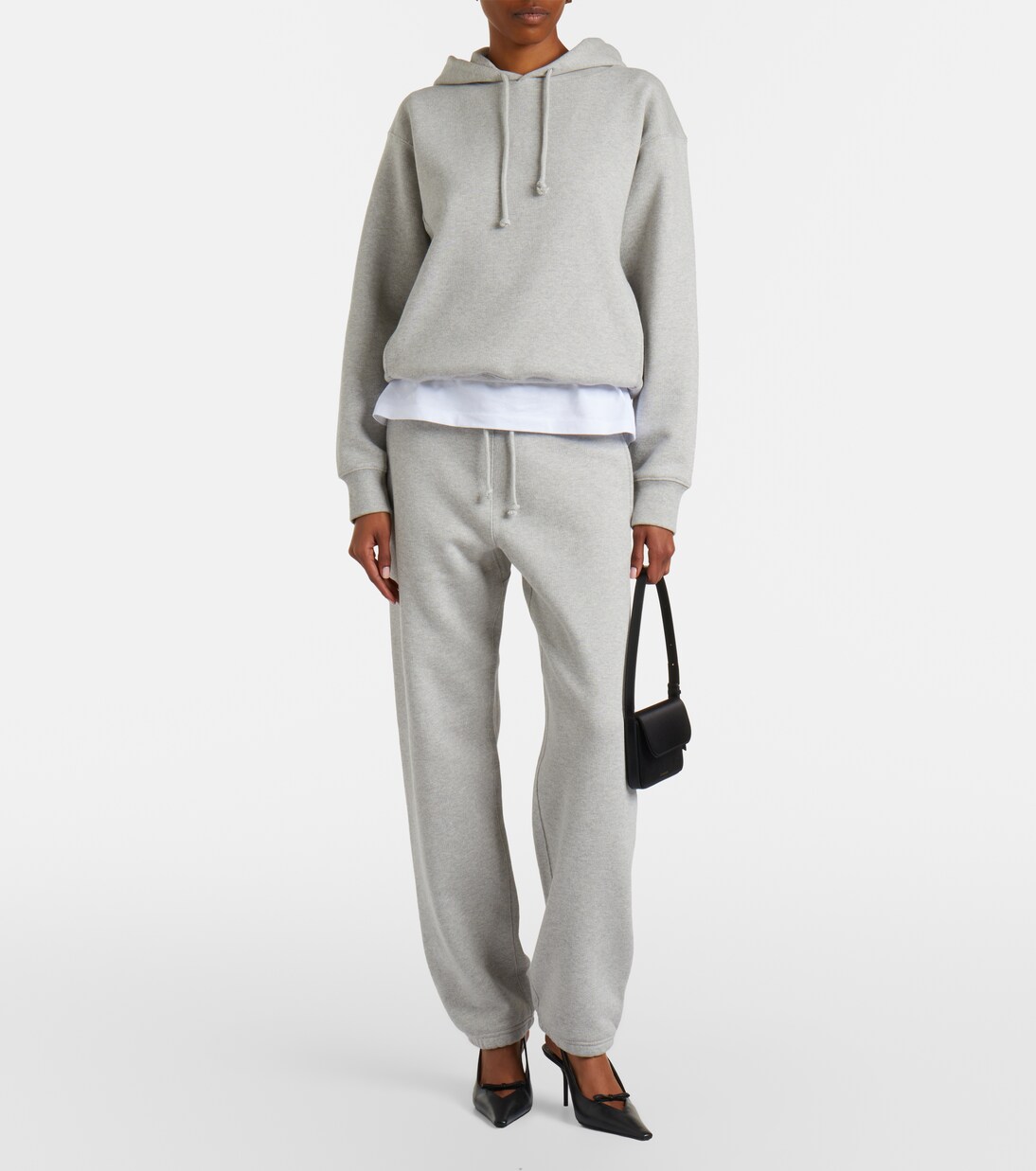 Felpa in jersey di cotone con cappuccio | Victoria Beckham