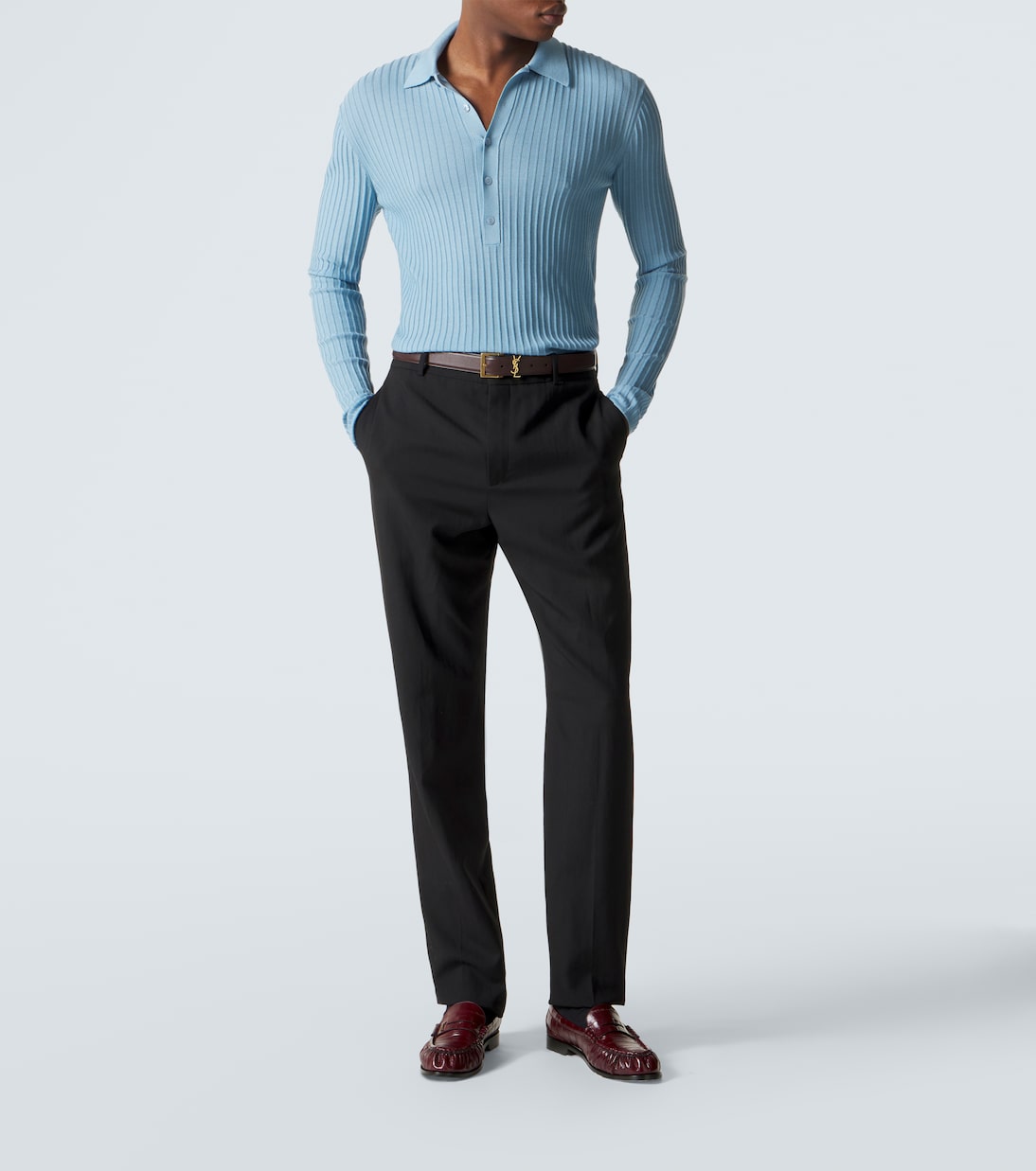 Le Loafer eel leather penny loafers | Saint Laurent