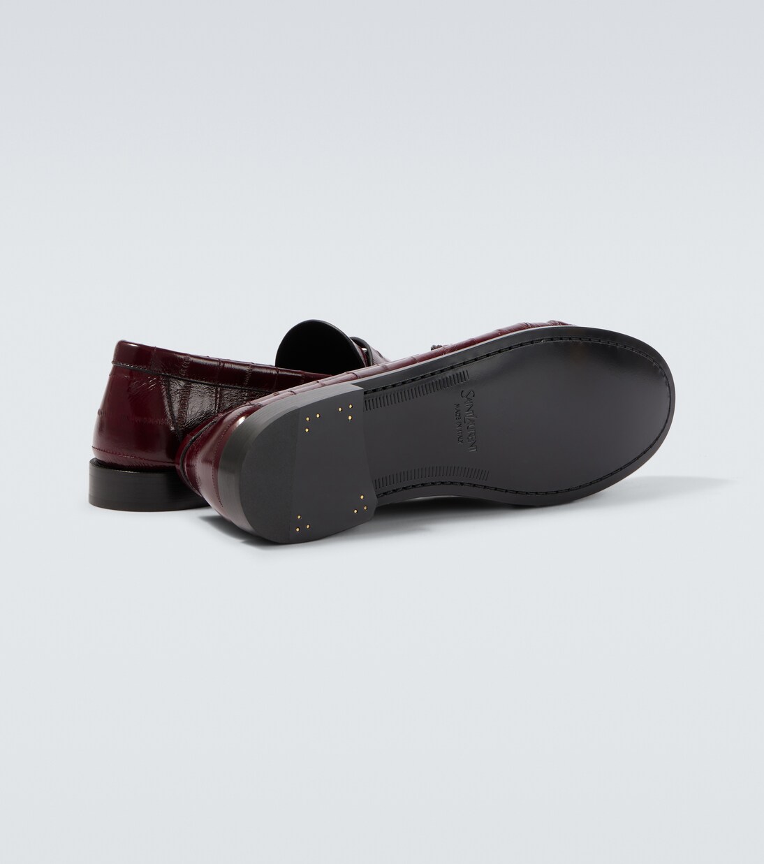 Le Loafer eel leather penny loafers | Saint Laurent