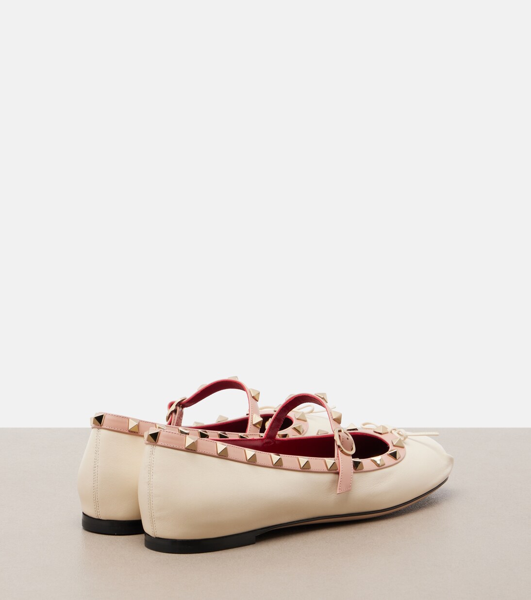 Rockstud leather Mary Jane flats | Valentino Garavani