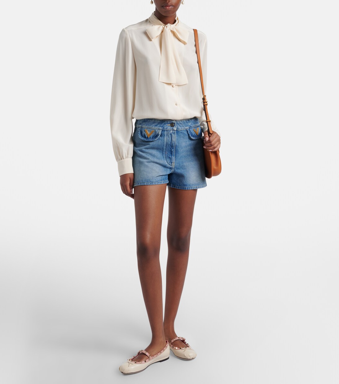 Rockstud leather Mary Jane flats | Valentino Garavani