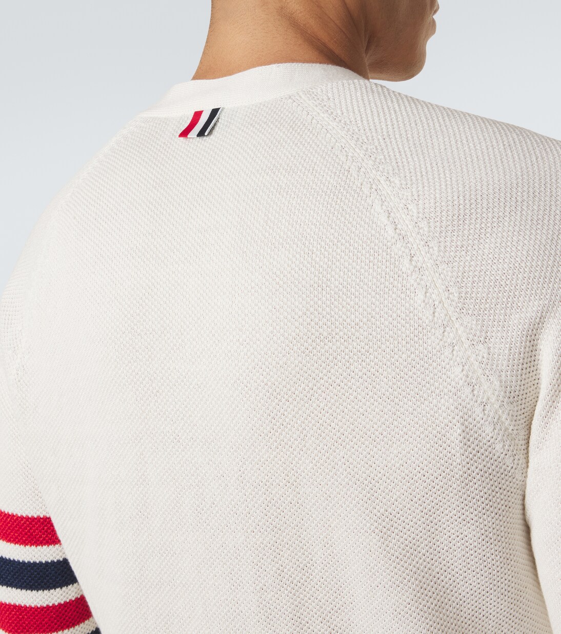 4-Bar linen and cotton cardigan | Thom Browne