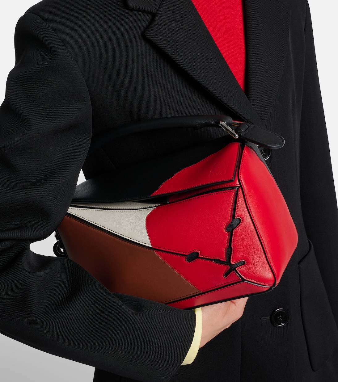 Puzzle Lion Intarsio Small shoulder bag | Loewe