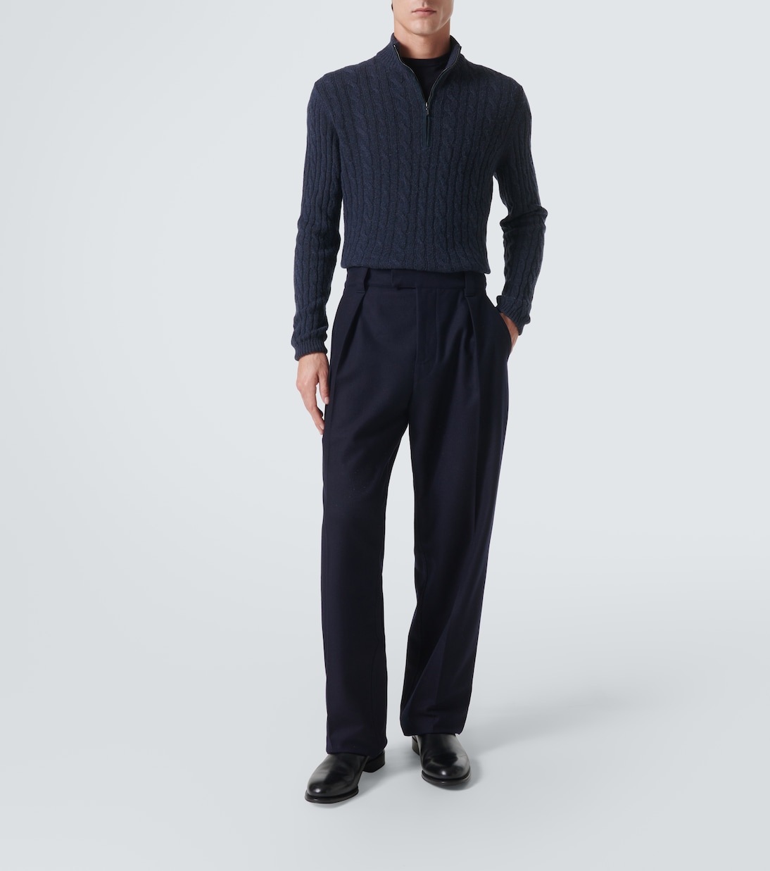 Mezzocollo Treccia cashmere sweater | Loro Piana
