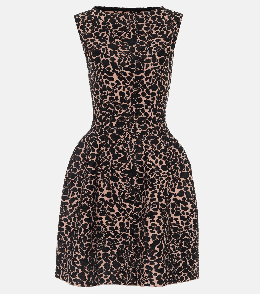 印花弹力绉纱迷你连衣裙 | Alaïa