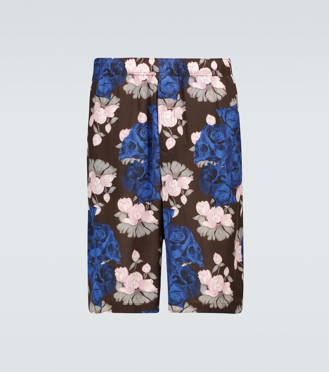 Floral and skull printed shorts | Undercover