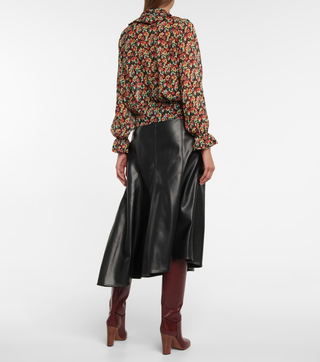 Bedruckte Bluse aus Seide | Victoria Beckham