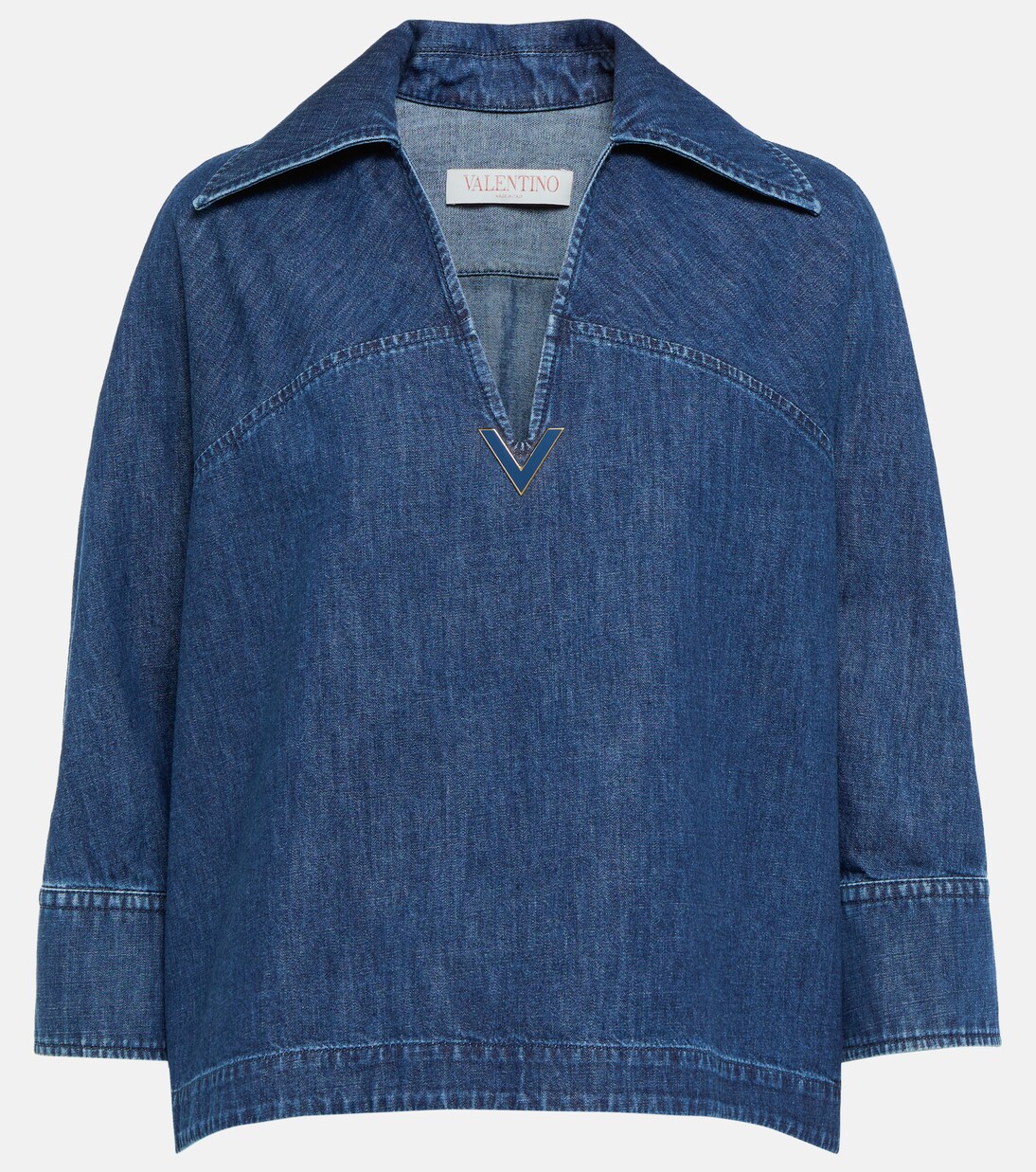 Top en jean à ornement | Valentino