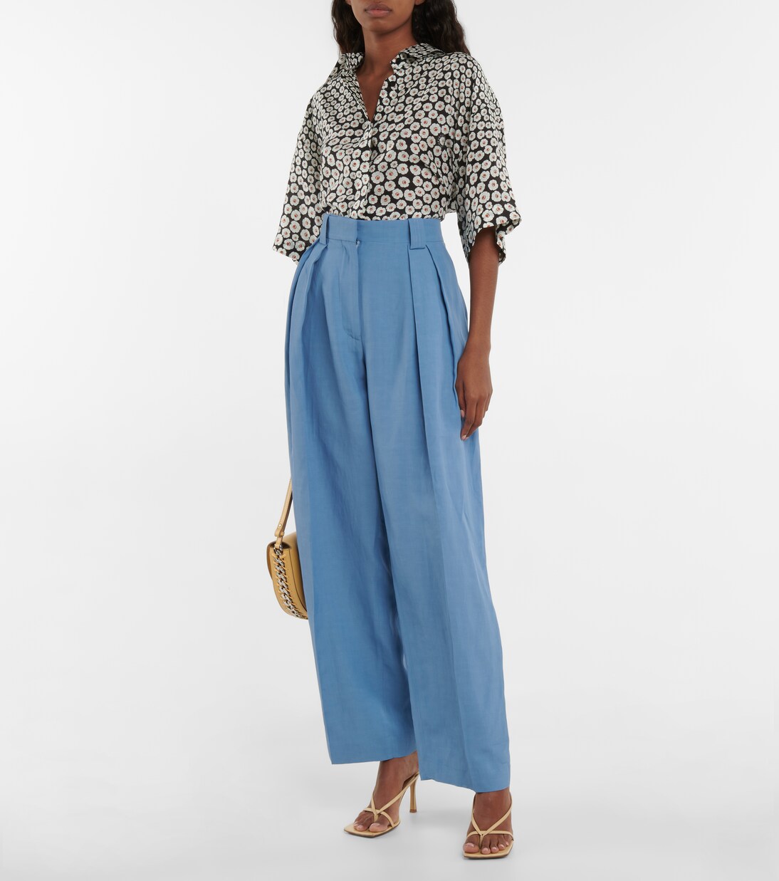 High-rise pleated pants | Stella McCartney
