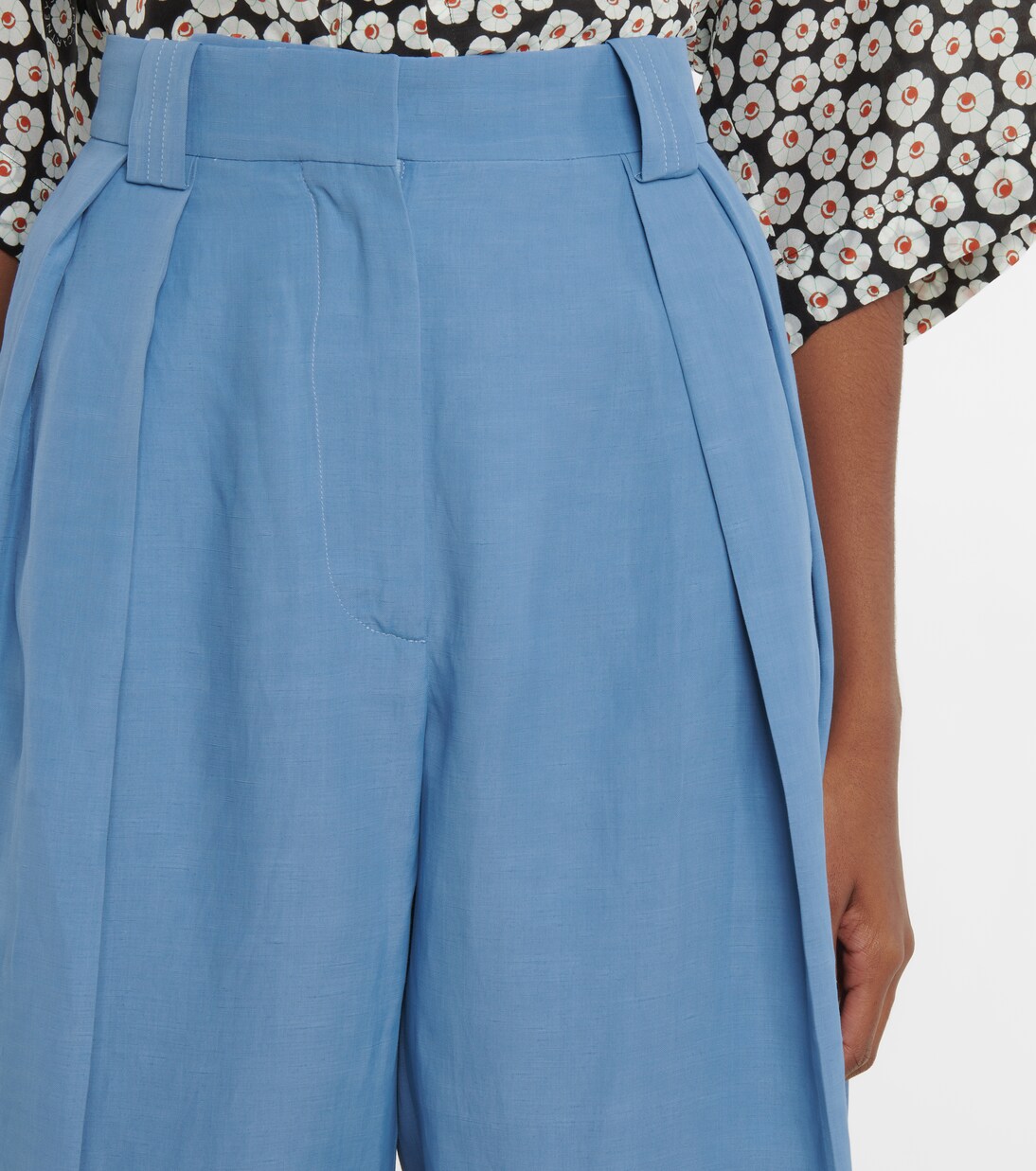 High-rise pleated pants | Stella McCartney