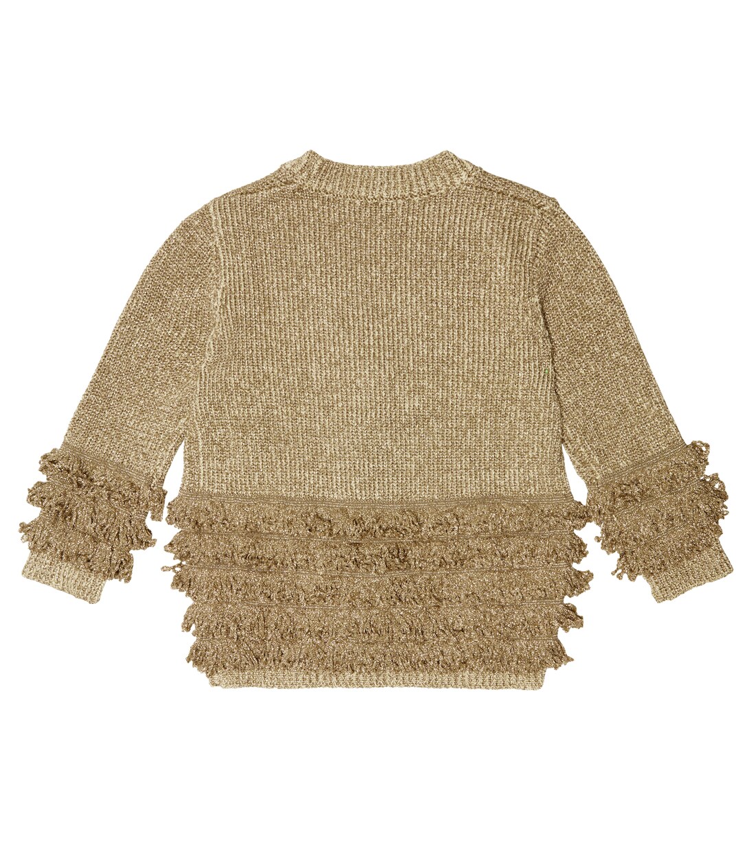 Fringed cotton-blend cardigan | Stella McCartney Kids