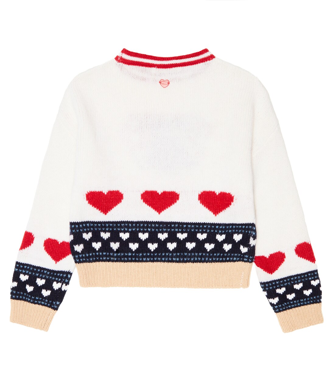 Intarsia-knit wool sweater | Monnalisa