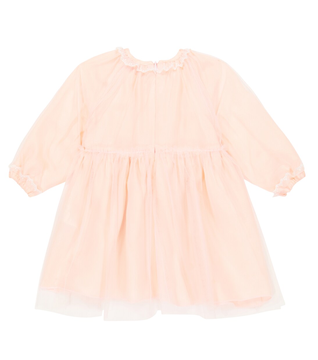 Baby embroidered tulle dress | Il Gufo