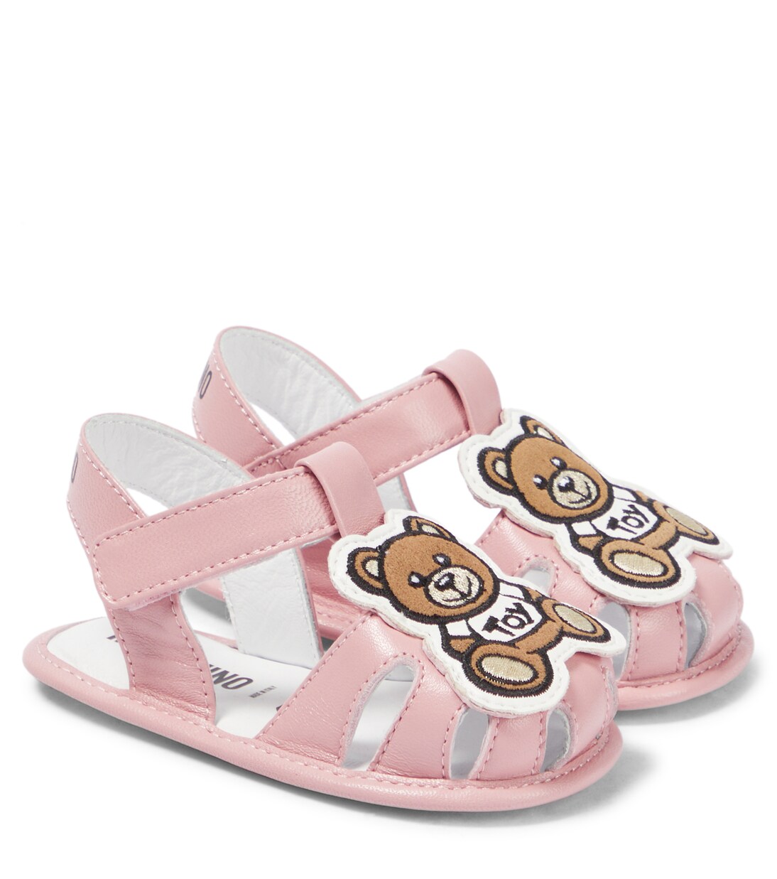 Baby Teddy Bear leather sandals | Moschino Kids