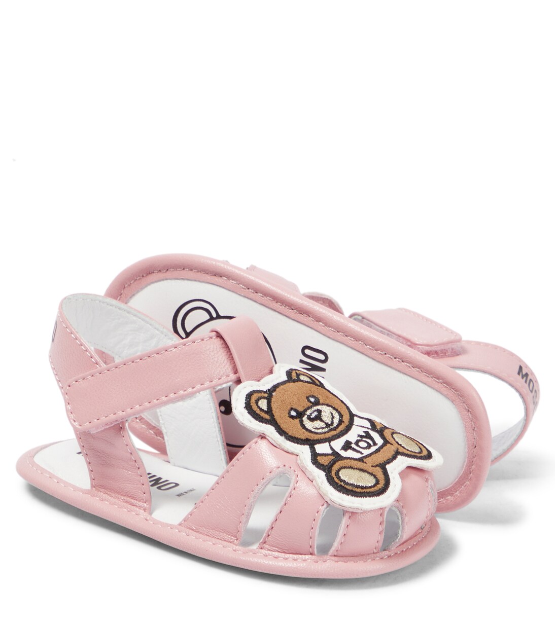 Baby Teddy Bear leather sandals | Moschino Kids