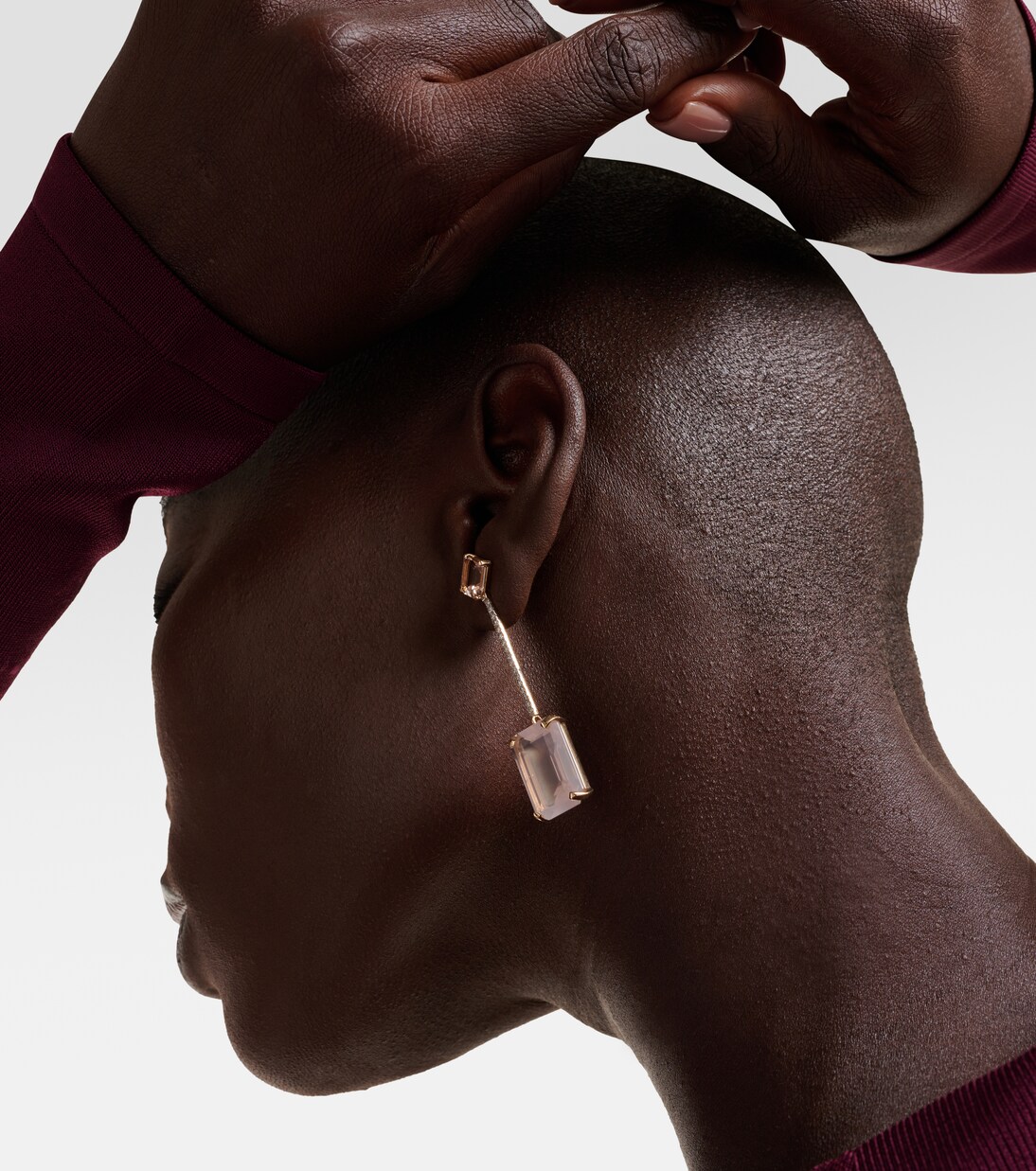 Ohrringe aus 14kt Gelbgold mit Edelsteinen | Mateo