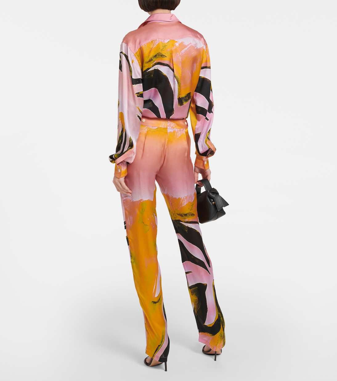 Bedruckte Hose Cruise aus Seide | Louisa Ballou