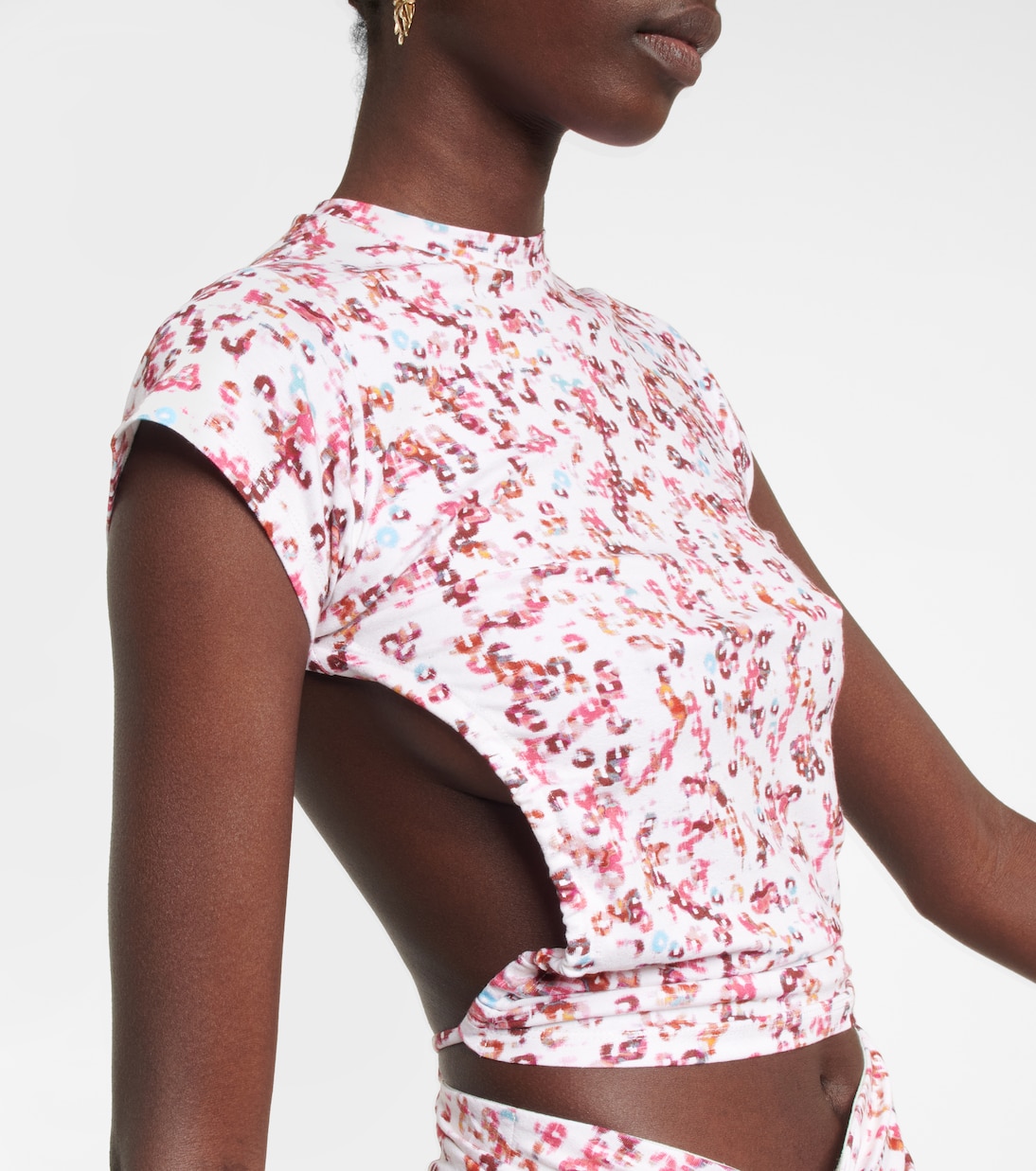 Bedrucktes Cropped-Top Juvia aus Jersey | Marant Etoile