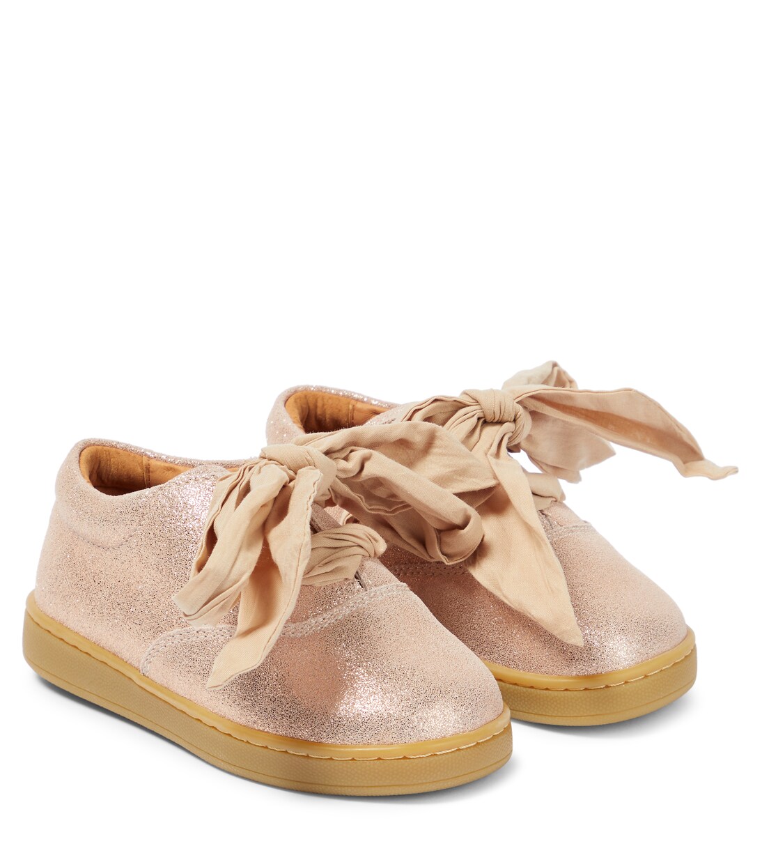 Emilia metallic leather Derby shoes | Donsje