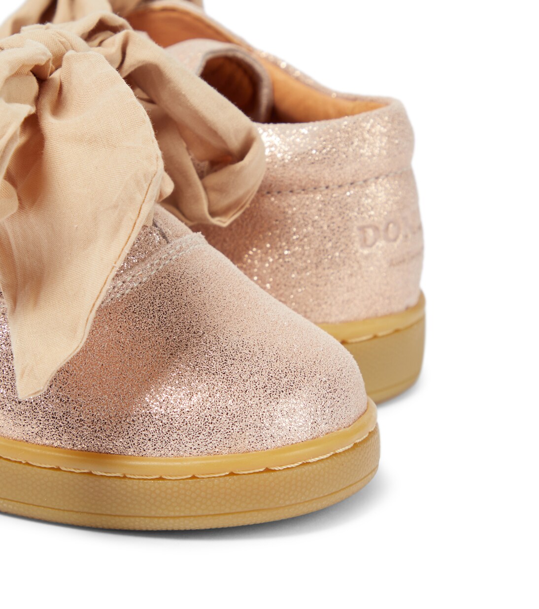 Emilia metallic leather Derby shoes | Donsje