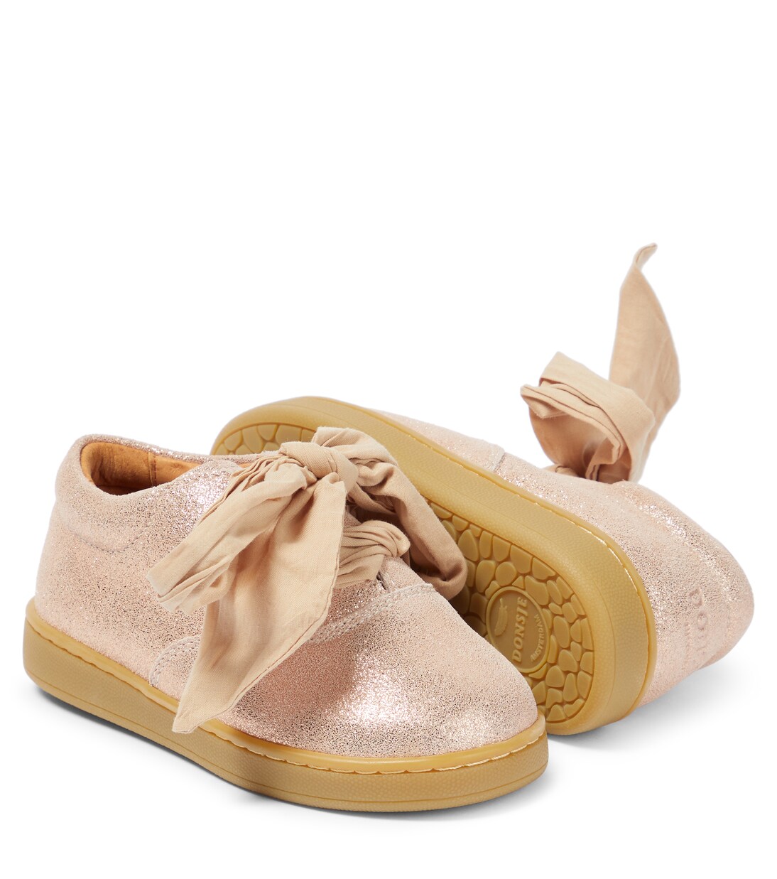 Emilia metallic leather Derby shoes | Donsje