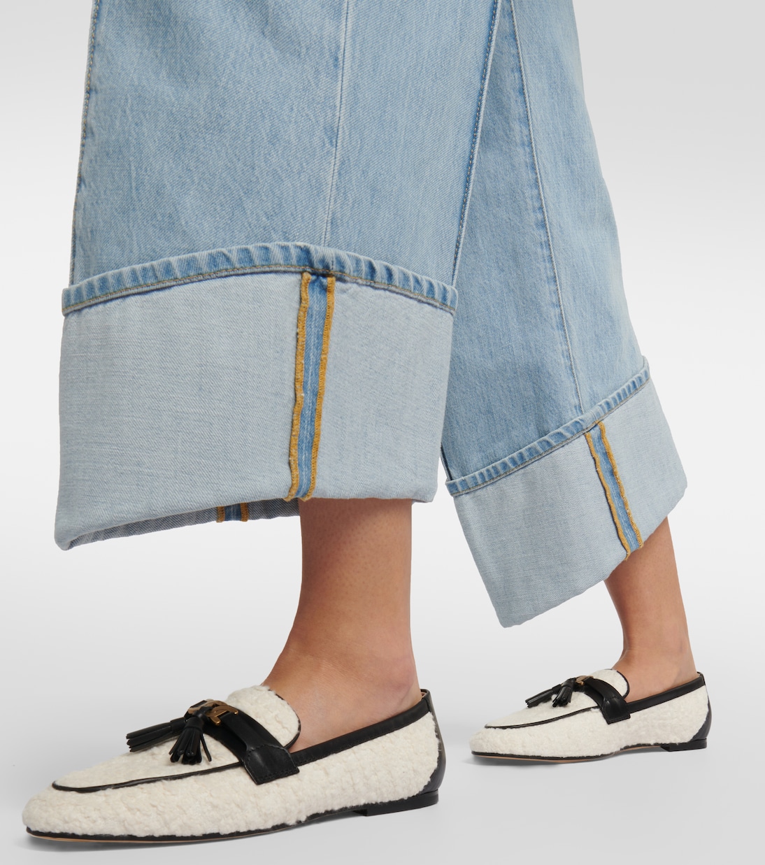 Loafers aus Bouclé und Leder | Tod's