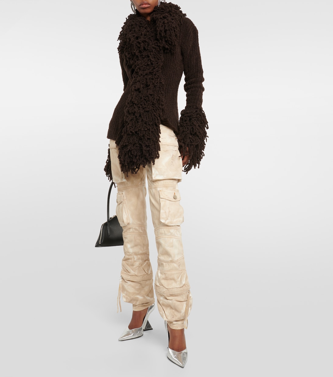 Low-Rise-Cargohose aus Denim | The Attico