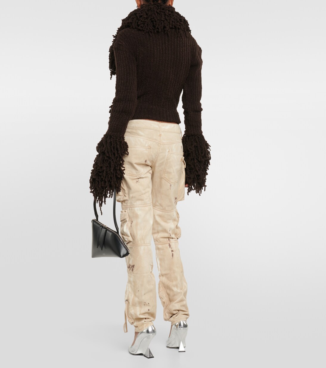 Low-Rise-Cargohose aus Denim | The Attico