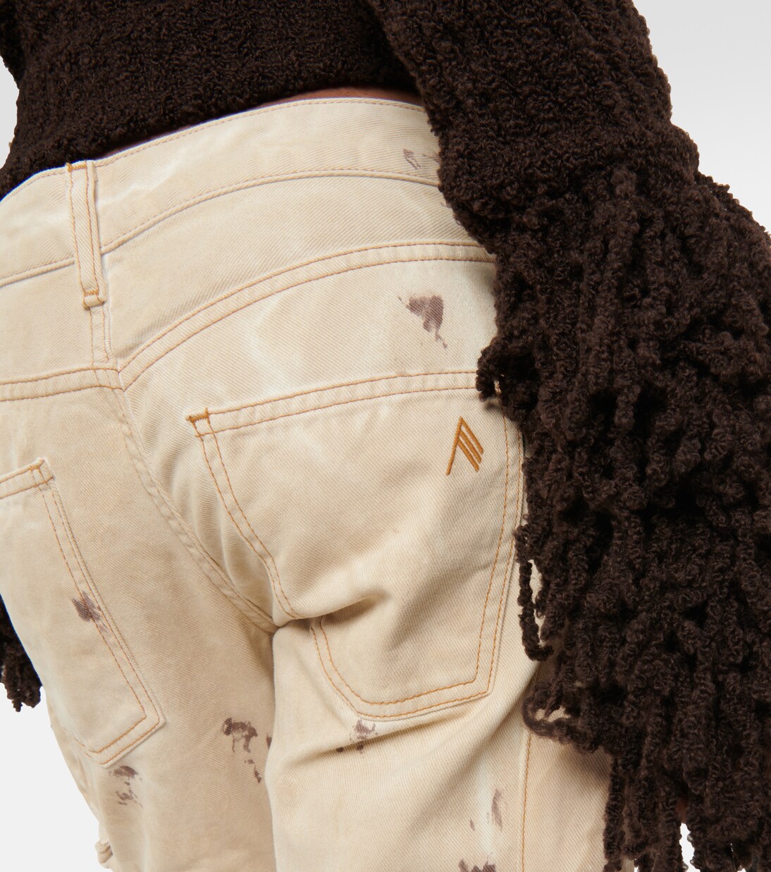 Low-Rise-Cargohose aus Denim | The Attico