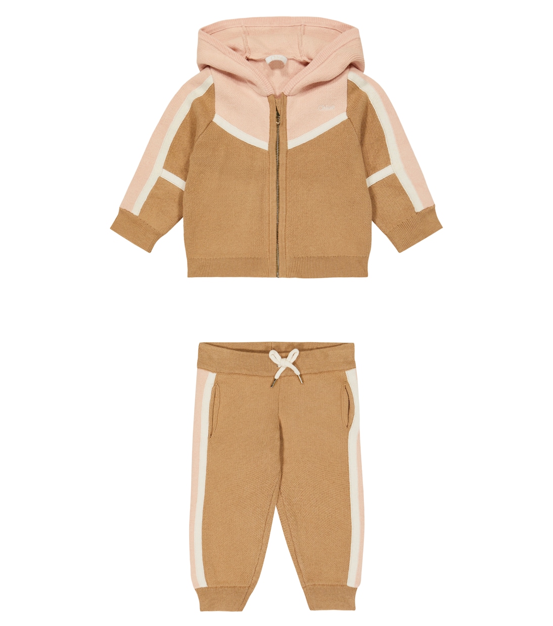 Baby cotton and wool tracksuit | Chloé Kids