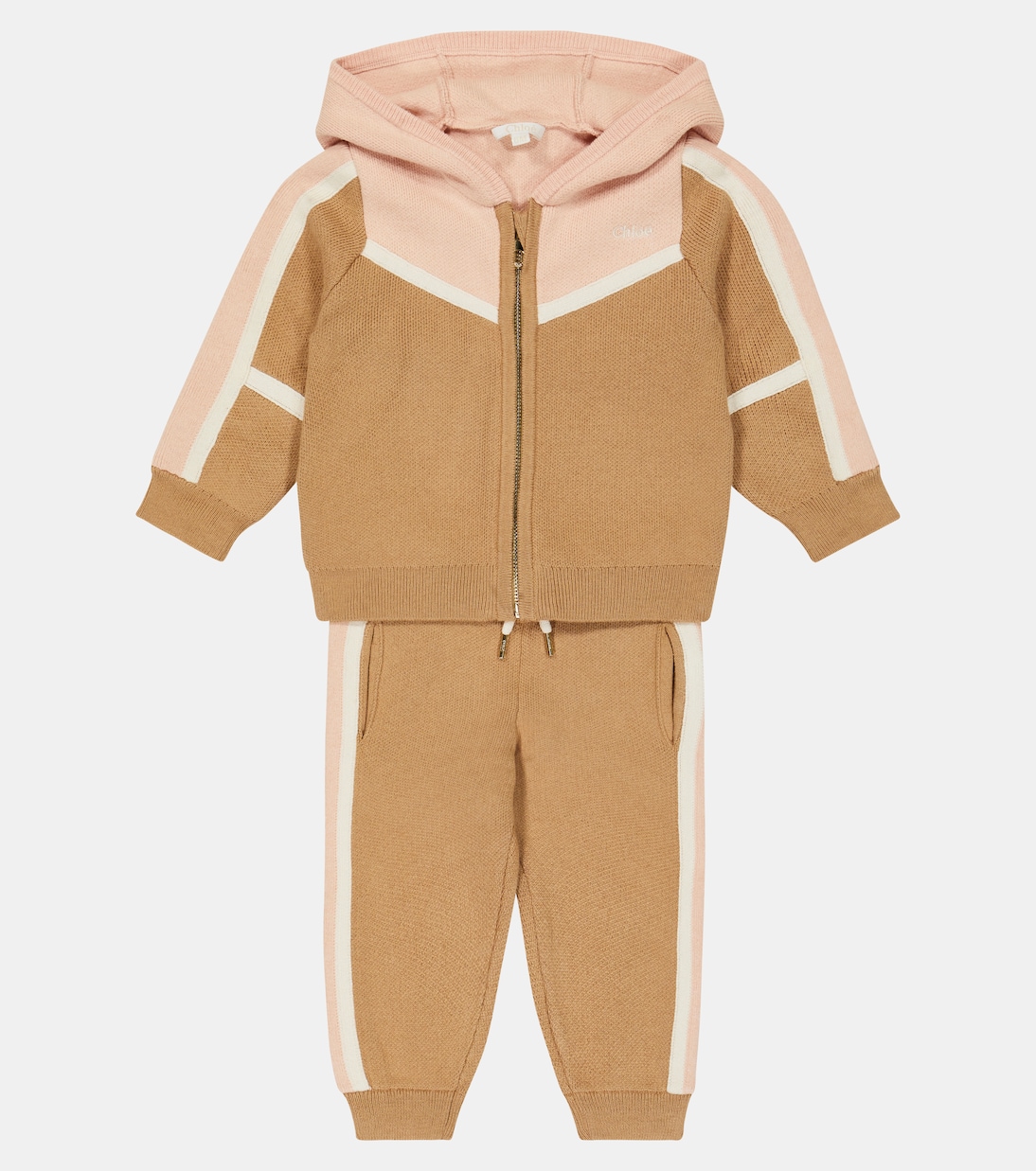 Baby cotton and wool tracksuit | Chloé Kids
