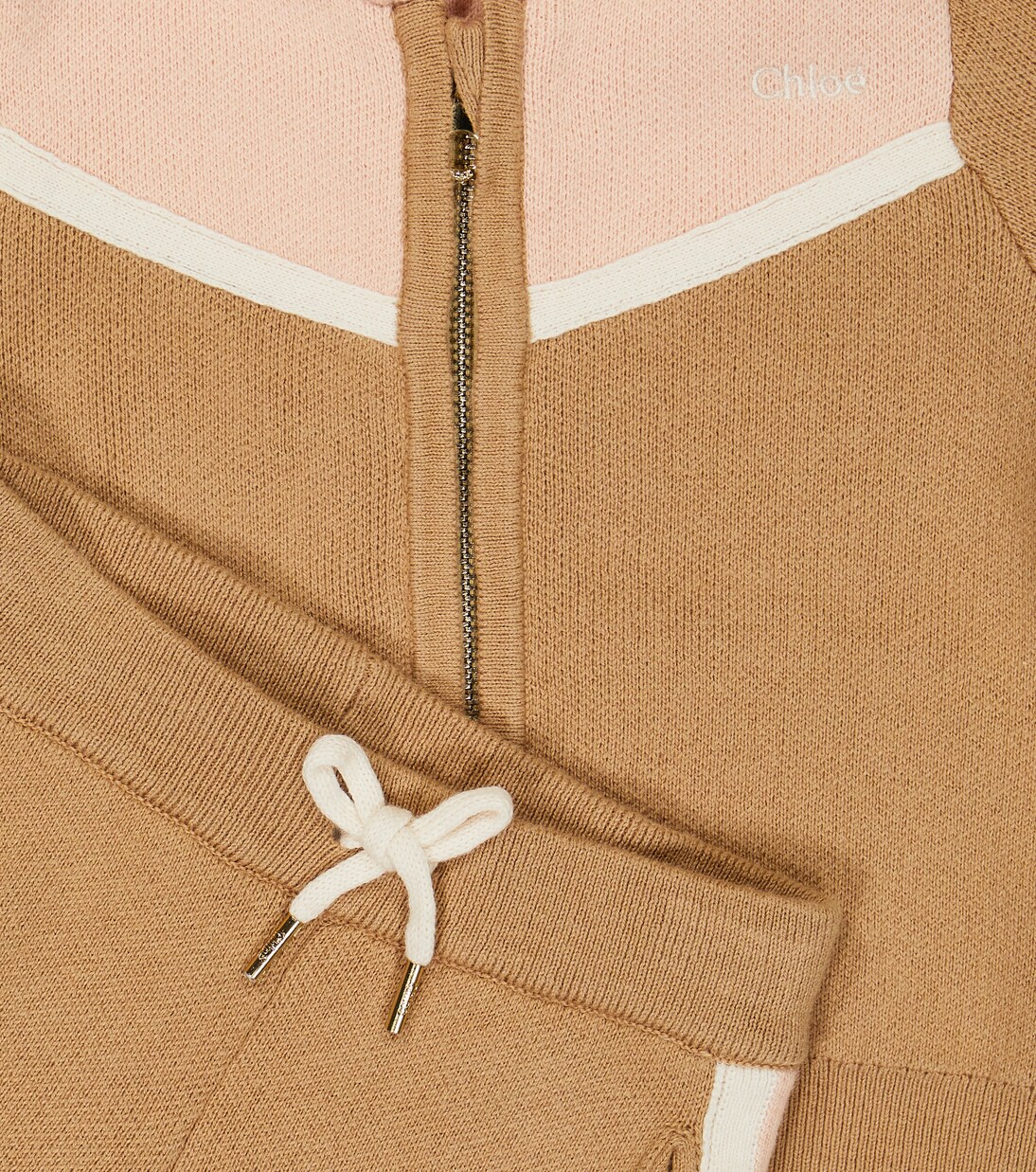 Baby cotton and wool tracksuit | Chloé Kids