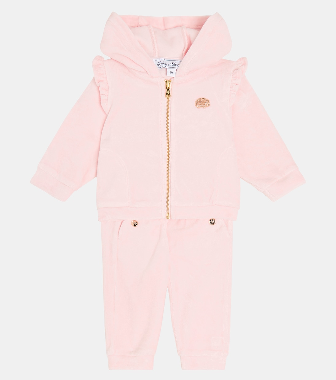 Baby cotton-blend velvet tracksuit | Tartine et Chocolat